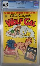 💥💗 CGC 6.5 AL CAPP'S WOLF GAL #2 WHITE PAGES TOBY PRESS 1952 SCARCE LIL ABNER picture