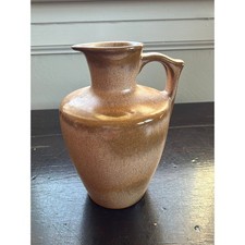 Frankoma Pottery Mini Pitcher Jug Brown Glaze 838 Vintage picture