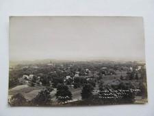Vintage RPPC Bird's Eye View From Liberty Hill OREGON, ILLINOIS picture
