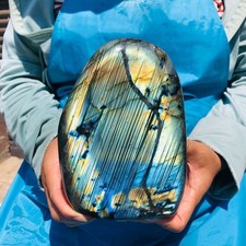 4.4LB Large Natural Gorgeous Labradorite Quartz Crystal Stone Specimen Healing picture