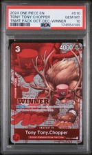 2024 ONE PIECE TOURNAMENT PACK OCTOBER-DECEMBER WINNER TONY TONY CHOPPER PSA 10 picture