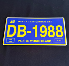 Deschutes Brewery Metal License Plate Tin Tacker 12