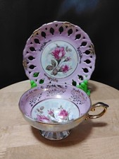 Roses tea cup and saucer set picture