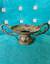 Vintage Bronze Two Handled Dragon Vessel picture