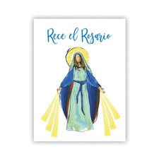 (2 Copias) Rece el Rosario Espanol Spanish Prayers to Pray the Rosary Catholic picture