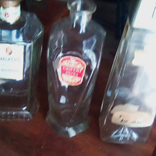 13 Vintage Mini Liquor Bottles Mostly Glass 1950-75 picture