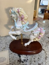 Lenox The Carousel Horse Porcelain Figurine on Wood Base w/ Box & Papers picture