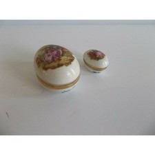 Limoge France Trinket Box Egg Fragonard Set Eggs picture