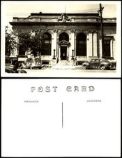 Post Office probably BOONE Iowa IA RPPC real photo 1930s cars picture