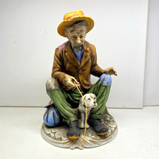 Vintage Porcellane D’Arte C8691 Napcoware Old Man Dog Figurine Japan 8” picture