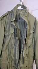 Vintage 1969 M-65 Field Jacket Small  Vietnam War OG-107 Silver Zipper M65 Coat picture