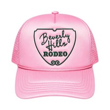 Beverly Hills Rodeo Pink Hat First Class Cowboys Snapback Green Logo SOLD OUT picture