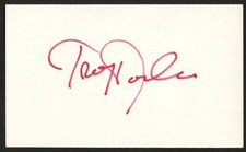 Troy Donahue d2001 signed autograph 3x5 card Actor Hawaiian Eye R182 picture