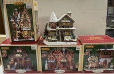 Michaels Christmas Villages Lot Of 5 Pre-owned  picture