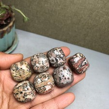 7pcs Rare Leopard print Semi-Precious stone Crystal specimens 82g A3169 picture