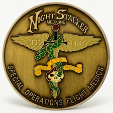160th SOAR Night Stalkers Special Operations Flight Medic Challenge Coin picture