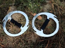 Custom Handmade Steel Chakram Pair - Xena Warrior Princess Inspired Replica picture