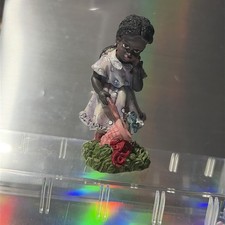 Vintage Resin Collectible African American Child Figurine picture