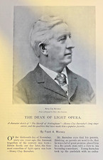 1894 Henry Clay Barnabee Light Opera illustrated picture
