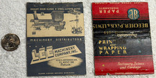 2 Vintage Large Matchbook Covers (No Matches) Possible 1950's - 70's, Detroit picture