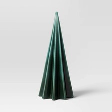 Threshold Large Green Faceted Ceramic Christmas Tree Holiday Decor New picture
