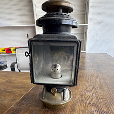 Vintage Railroad Hand Lantern Oil Lamp w/ Glass Door Pat Dec 9 1908 Detroit picture
