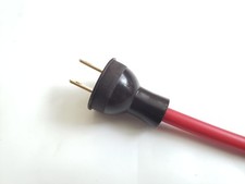 Round Vintage Antique Style BROWN Electrical Plug for Lamp Cord Fan Steampunk  picture