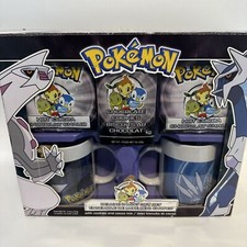 Pokemon Diamond & Pearl 2 Coffee Mug Set w/ cookies & cocoa mix/ Box Damage picture