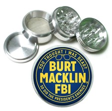 Burt Macklin Rs1 metal Herb Grinder 4 Piece Hand Mueller picture