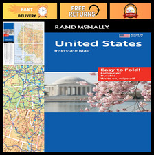 Laminated USA Map - Easy to Fold, Durable Travel Guide, Road Trip Essential picture