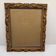 Vintage 1972 L.L.C. Ornate Carved Resin Baroque Picture Frame, USA P.N.O. 2033 picture