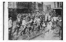 Philadelphia Kensington Ave Riot Standard Postcard COPY RPPC picture