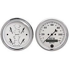 AutoMeter Street Rod Old Tyme White Series Gauges|3431 picture
