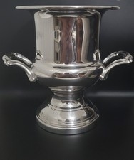 Vintage Oneida silver plate champagne wine chiller ice bucket trophy style picture