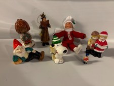 Vintage Christmas Figurine Lot Napcoware Snoopy Byers Choice Kindle Gnome Japan picture