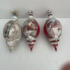 Bradford Editions Illuminated Heirloom Christmas Ornaments A Lamp Unto Thee X 3 picture