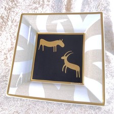 BVLGARI x Rosenthal Trinket Tray Pascolo Rupestre Gold Paint 18 x 18 cm picture