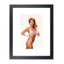 Actress Ginger Lynn Blonde Adult Film 80s Vintage Matted & Framed Picture Photo picture