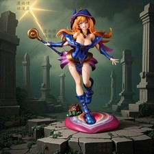 H28CM Yu-Gi-Oh Black Magician Girl Figure GK Statue Collectibles Toys Xmas Gift picture