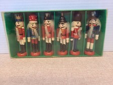 Santa’s Workbench 6- 4” Wooden Nutcracker Set #18376 picture