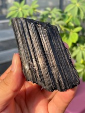 170g Rough Natural Black Tourmaline Quartz Crystal Mineral Specimen Healing picture