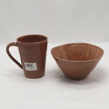 Casafina Casa Stone Portuguese Coffee Mug Cup Bowl Stoneware Serverware Brown picture