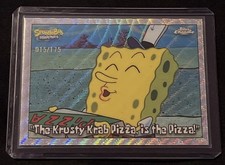 🍕 The Krusty Krab Pizza /175 2025 Topps Chrome SpongeBob Rainbow Refractor  picture