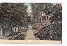 Winona Lake Indiana IN Postcard 1911 Upper Terrace picture