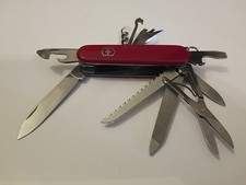 Victorinox Red Ranger Swiss Army Knife Scissors Awl Screwdrivers Hook Corkscrew picture