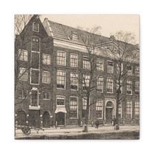 Willem Wenckebach - Militair logement aan de Lauriergracht - Canvas Wall Art picture
