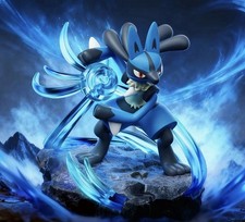 Pokemon Lucario Hollybox Light Up Battle Scene Figure Display Collectible 5 In picture