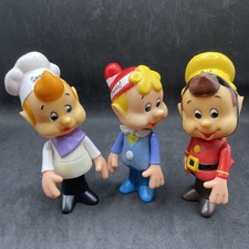 Vintage Kellogg's Snap Crackle & Pop Poseable Vinyl Figures Talbot Toys 1984 LF picture