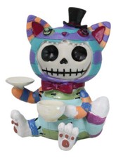 Furry Bones Whimsical Wonderland Cheshire Cat Alice Skeleton Figurine Furrybones picture