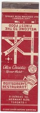 Canada Revenue 1/5¢ Excise Tax Matchbook
